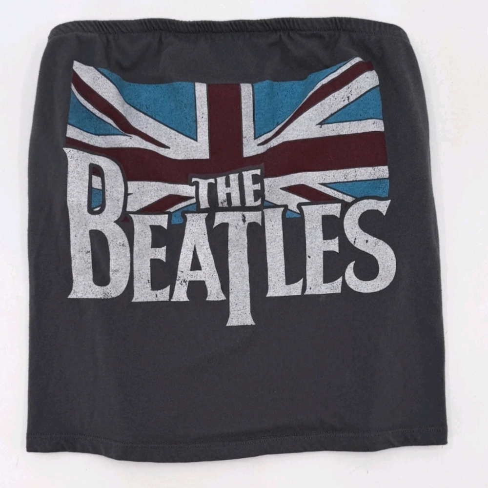 The Beatles British Invasion Tube Top Authentic Commemorative Concert T sz XL